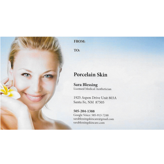 Porcelain Skin gift certificate for products and services